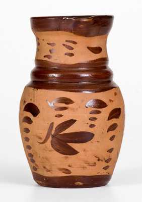 Small-Sized Tanware Pitcher, New Geneva or Greensboro, PA origin, circa 1885