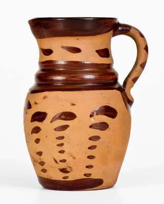 Small-Sized Tanware Pitcher, New Geneva or Greensboro, PA origin, circa 1885