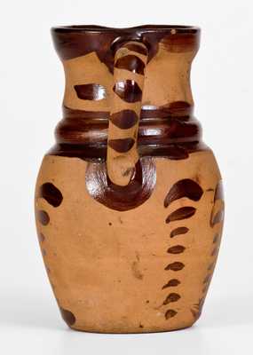 Small-Sized Tanware Pitcher, New Geneva or Greensboro, PA origin, circa 1885