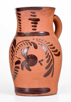 Large Tanware Pitcher, New Geneva or Greensboro, PA origin, circa 1885