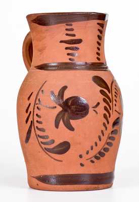 Large Tanware Pitcher, New Geneva or Greensboro, PA origin, circa 1885