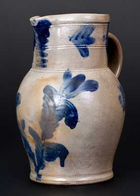Stoneware Pitcher attributed to R.J. Grier, Chester County, PA, circa 1865