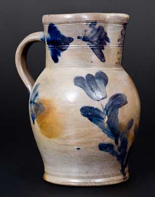 Stoneware Pitcher attributed to R.J. Grier, Chester County, PA, circa 1865