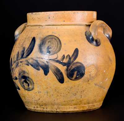 Rare Shenandoah Valley Stoneware Preserve Jar attrib. Coffman Family, Rockingham County, VA