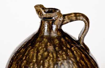 Extremely Rare Crawford County, GA Alkaline-Glazed Stoneware Syrup Jug