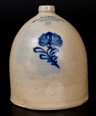 WHEELER'S / HAMMONDSPORT WINE CELLAR New York Stoneware Advertising Jug