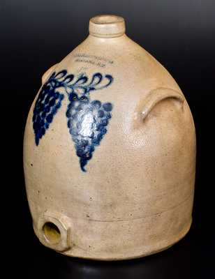 Rare A.O. WHITTEMORE / HAVANA, N.Y. Five-Gallon Stoneware Wine Cooler