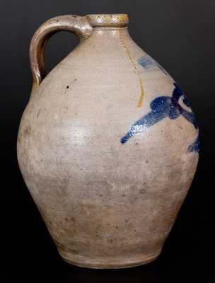 Scarce HUMISTON & WARNER / SOUTH. AMBOY. N.J. Stoneware Jug, c1830