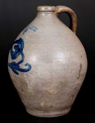 Scarce HUMISTON & WARNER / SOUTH. AMBOY. N.J. Stoneware Jug, c1830