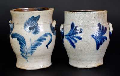 Two Remmey, Philadelphia, PA Stoneware Jars, circa 1865