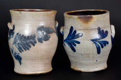 Two Remmey, Philadelphia, PA Stoneware Jars, circa 1865