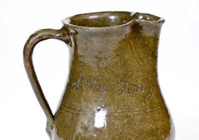 Extremely Rare Bibb County, Alabama Stoneware Pitcher, 