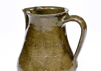 Extremely Rare Bibb County, Alabama Stoneware Pitcher, 