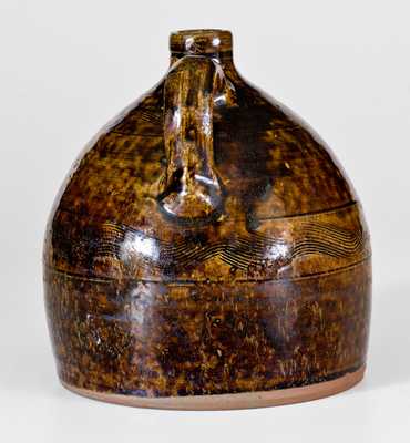 Very Fine Sand Mountain, Alabama Stoneware Jug w/ Combed Decoration