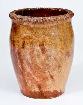 S. BELL & SON. / STRASBURG, VA Redware Jar