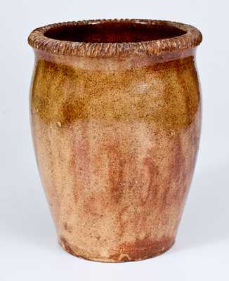 S. BELL & SON. / STRASBURG, VA Redware Jar