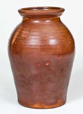 Scarce A. WILCOX / West Bloomfield, NY Redware Jar