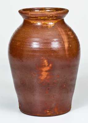 Scarce A. WILCOX / West Bloomfield, NY Redware Jar