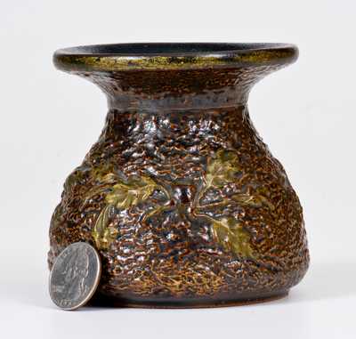 Rare Miniature F.B. NORTONS SONS. / WORCESTER. MASS. Stoneware Cuspidor