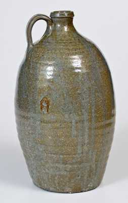 Very Rare Signed Isaac Gay, Union County, NC, Stoneware Jug