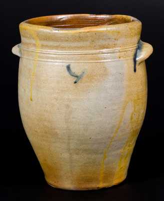 Fine PAUL CUSHMAN, Albany, NY Decorated Stoneware Jar