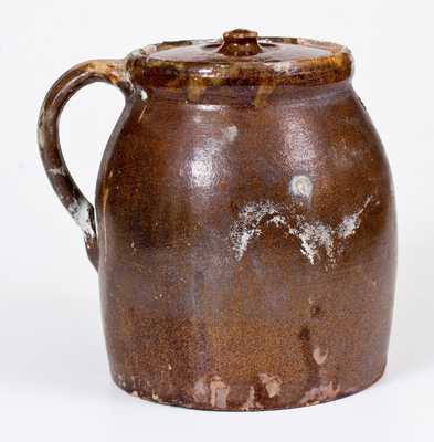 J. EBERLY & CO. / STRASBURG, VA Redware Bean Pot