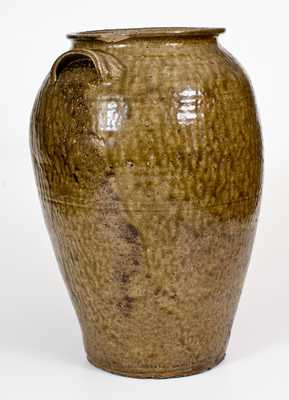 Very Fine Washington County, GA 6 Gal. Alkaline-Glazed Stoneware Jar, c1840