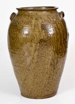 Very Fine Washington County, GA 6 Gal. Alkaline-Glazed Stoneware Jar, c1840