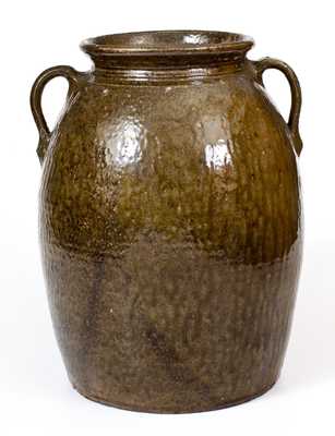 3 Gal. Crawford County, GA Stoneware Jar with Open Handles