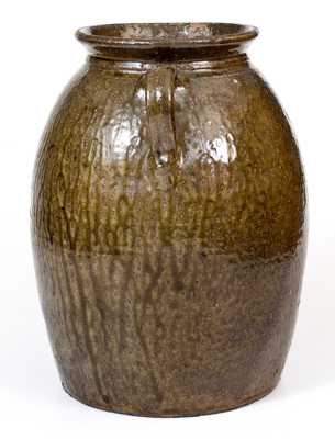 3 Gal. Crawford County, GA Stoneware Jar with Open Handles