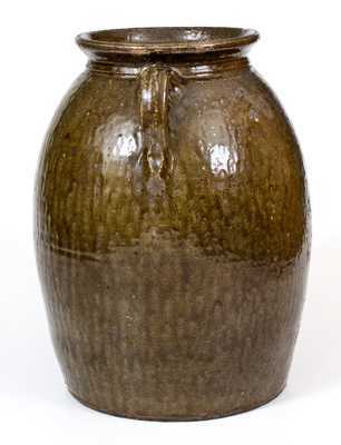 3 Gal. Crawford County, GA Stoneware Jar with Open Handles