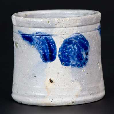 Exceptional Miniature JOHN BELL / WAYNESBORO Decorated Stoneware Jar Dated 1867
