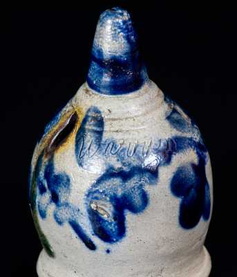 Very Rare Philadelphia Stoneware Bank Inscribed 