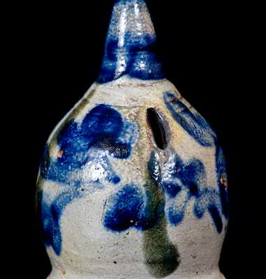 Very Rare Philadelphia Stoneware Bank Inscribed 