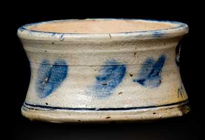 Rare Miniature Stoneware Spittoon Inscribed "W. Garner / 1876"