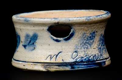 Rare Miniature Stoneware Spittoon Inscribed "W. Garner / 1876"