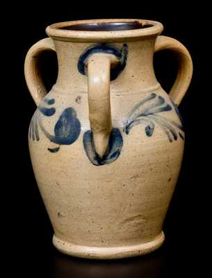 Fine Three-Handled Stoneware Vase att. Wingender Pottery, Haddonfield, NJ, c1880