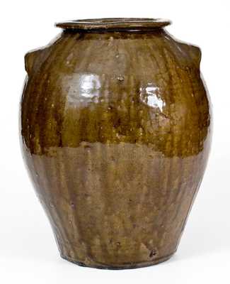 North Carolina Stoneware Jar with Alkaline Glaze