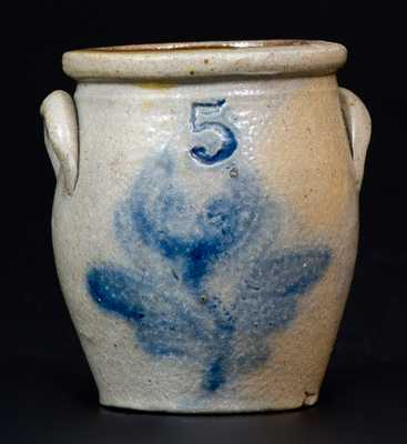 Rare Salesman s Sample Stoneware Crock, probably Lewistown, PA