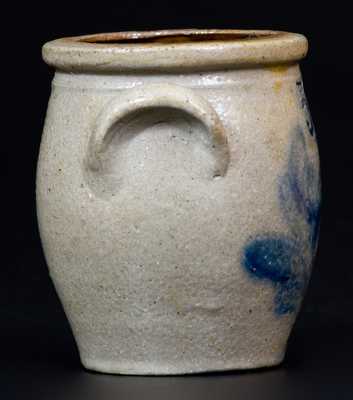 Rare Salesman s Sample Stoneware Crock, probably Lewistown, PA