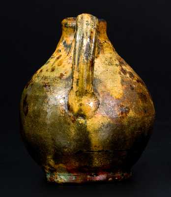 Miniature Glazed Redware Jug, New England origin