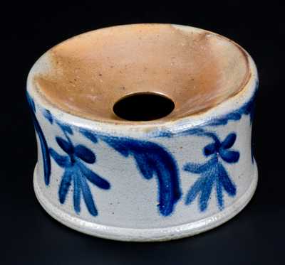 Stoneware Spittoon w/ Elaborate Floral Decoration att. Henry Remmey, Philadelphia, PA