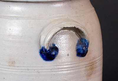 Morgantown, WV Stoneware Jar with Elaborate Floral Decoration