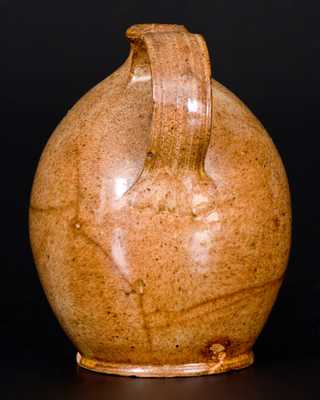 Ovoid Glazed New England Redware Jug