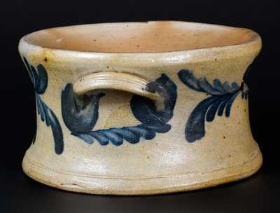 Scarce Handled Spittoon w/ Foliate Decoration, att. Richard C. Remmey, Philadelphia