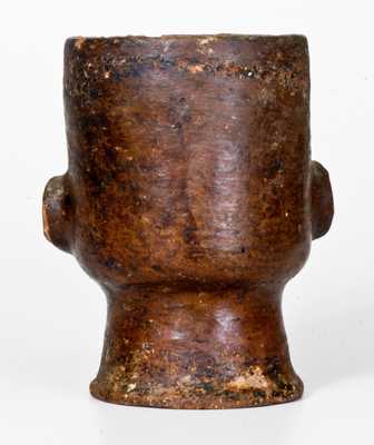 Unusual Stoneware Face Cup