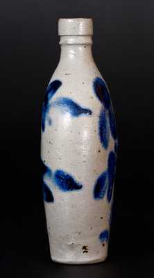 Exceptional Decorated Stoneware Flask, Baltimore, circa 1840