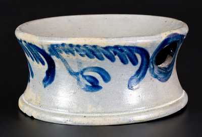 Stoneware Spittoon with Floral Decoration, Baltimore, circa 1840