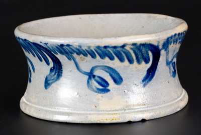 Stoneware Spittoon with Floral Decoration, Baltimore, circa 1840