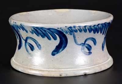 Stoneware Spittoon with Floral Decoration, Baltimore, circa 1840